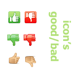 Иконки на тему хорошо плохо нравится не нравится good bad